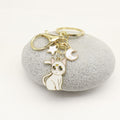 Metal Cute Moon Cat Keychain Bag Charm Gift view 3