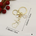 Metal Cute Moon Cat Keychain Bag Charm Gift view 2