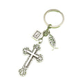 Silver Zinc Alloy Cross Bible Tag Jewelry Findings Accessories for DIY Jewelry Making view 5