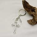 Silver Zinc Alloy Cross Bible Tag Jewelry Findings Accessories for DIY Jewelry Making view 4