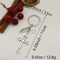Silver Zinc Alloy Cross Bible Tag Jewelry Findings Accessories for DIY Jewelry Making view 2