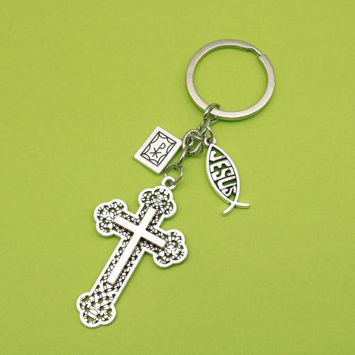 Silver Zinc Alloy Cross Bible Tag Jewelry Findings Accessories for DIY Jewelry Making