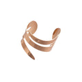 European Style Metal Geometric Double Layer Cross Open Cuff Bangle For Women view 5