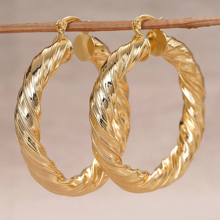 Spiral Ear Cuffs For Women, European American Asian Trend Lightweight Luxury Fashion Earrings