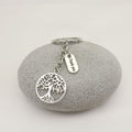 Silver Zinc Alloy Thank You Heart Tree Of Life Jewelry Findings Accessories for DIY Jewelry Making view 3