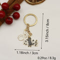 Gold Zinc Alloy Piano Cat Jewelry Findings Accessories for DIY Jewelry Making view 2