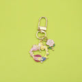 Zinc Alloy Enamel Mermaid Shell Starfish Keychain Bag Charm Gift view 1