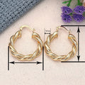 Women's Metal Grit Texture Ear Cuffs, Niche Braided Design Middle Eastern European Accessories Earrings view 4