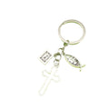 Metal Cross Keychain Car Bag Charm view 5