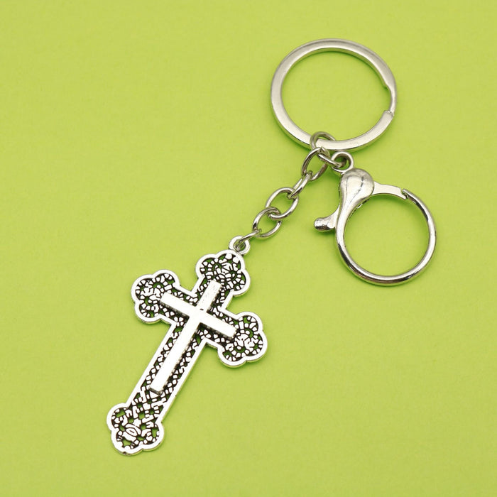 Metal Cross Keychain Souvenir Gift