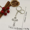 Metal Cross Keychain Souvenir Gift view 2