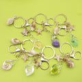 Metal Beach Shell Starfish Conch Keychain Bag Charm Vacation Gift view 1