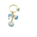 Zinc Alloy Enamel Shell Starfish Keychain Pearl Bag Charm view 5