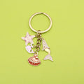 Metal Starfish Keychain Beach Car Charm view 1
