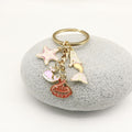 Metal Starfish Keychain Beach Car Charm view 3