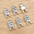 Alloy Robot Pendant Charm For DIY Jewelry Accessories Necklace Bracelet 17x10mm 1.5g view 3
