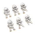 Alloy Robot Pendant Charm For DIY Jewelry Accessories Necklace Bracelet 17x10mm 1.5g view 5