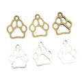Alloy Pet Paw Print Charm Pendant For DIY Jewelry Necklace Bracelet Accessories 19x17mm 1.2g view 5