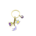 Zinc Alloy Mermaid Tail Shell Starfish Keychain Pearl Bag Charm view 5