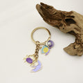 Zinc Alloy Mermaid Tail Shell Starfish Keychain Pearl Bag Charm view 4