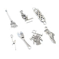 Alloy Wrench Broom Shoe Mini Charms For DIY Necklace Bracelet Pendant Jewelry Accessories view 5