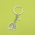 Zinc Alloy Heart Tree Of Life Keychain For Family Gift view 1