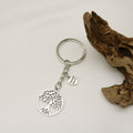 Zinc Alloy Heart Tree Of Life Keychain For Family Gift view 4