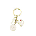 Metal Cute Cat Fish Bone Keychain Couple Gift view 5