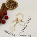 Metal Cute Cat Fish Bone Keychain Couple Gift view 2