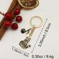 Zinc Alloy Piano Note Cat Keychain Music Bag Charm Gift view 2