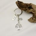 Zinc Alloy Tree of Life Thank You Keychain Gift view 4