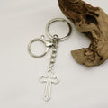 Metal Hollow Cross Keychain Backpack Charm view 4