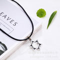 Cord Necklaces with Sun or Hexagram Pendants in Four Styles view 4