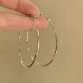 Light Luxury Alloy Rhinestone Flower Tassel Drop Earrings With Silver Posts For Bridal Style view 3