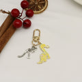Zinc Alloy Blue Dinosaur Keychain Car Bag Charm view 6