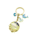 Zinc Alloy Blue Enamel Ocean Animal Keychain Backpack Charm view 5