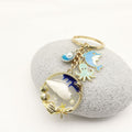 Zinc Alloy Blue Enamel Ocean Animal Keychain Backpack Charm view 3