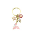 Metal Ocean Starfish Turtle Mermaid Keychain Backpack Car Charm view 5