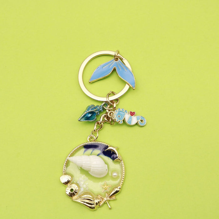 Metal Ocean Animal Keychain Mermaid Tail Bag Charm Gift