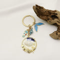Zinc Alloy Ocean Beach Starfish Turtle Mermaid Keychain Car Charm view 4