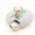 Zinc Alloy Ocean Beach Starfish Turtle Mermaid Keychain Car Charm view 3