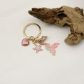 Zinc Alloy Enamel Ocean Starfish Turtle Mermaid Keychain Bag Charm view 4