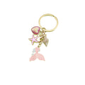 Zinc Alloy Enamel Ocean Starfish Turtle Mermaid Keychain Bag Charm view 5