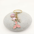 Zinc Alloy Enamel Ocean Starfish Turtle Mermaid Keychain Bag Charm view 3