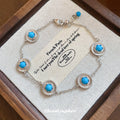 Vintage Alloy Resin Geometric Round Bangle For Women Unique Fashion Statement Jewelry view 1