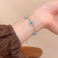 Vintage Alloy Resin Geometric Round Bangle For Women Unique Fashion Statement Jewelry view 4