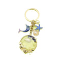 Zinc Alloy Shell Starfish Pearl Keychain Bag Charm Gift view 5