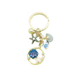Metal Sea Turtle Mermaid Starfish Keychain Car Charm view 5