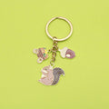Metal Squirrel And Acorn Keychain For Autumn Party Decor view 1