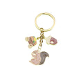 Metal Squirrel And Acorn Keychain For Autumn Party Decor view 5